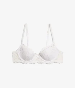 Etam Lightly Lined Demi Bra ECRU Best Sale