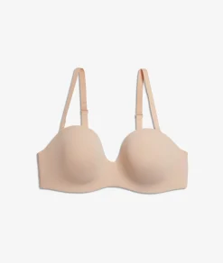 Etam Lightly Lined Strapless Bra LINEN Sale