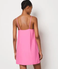 Etam Linen Blend Dress FUSHIA Shop