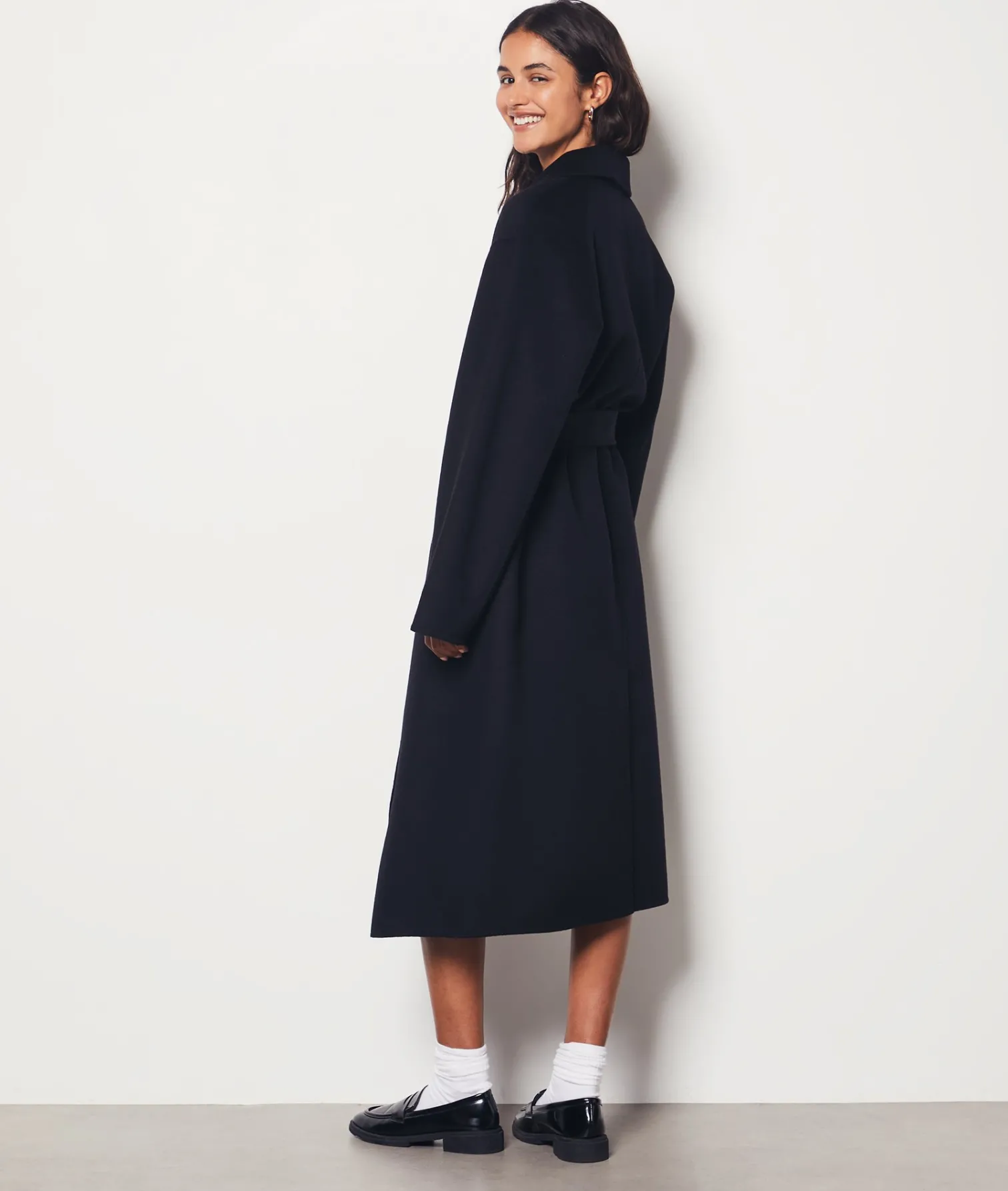 Etam Long Coat BLACK New
