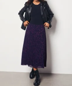 Etam Long Patterned Skirt VIOLETPRINTEDIMP. Flash Sale