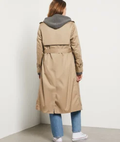 Etam Long Trench Coat BEIGE Cheap