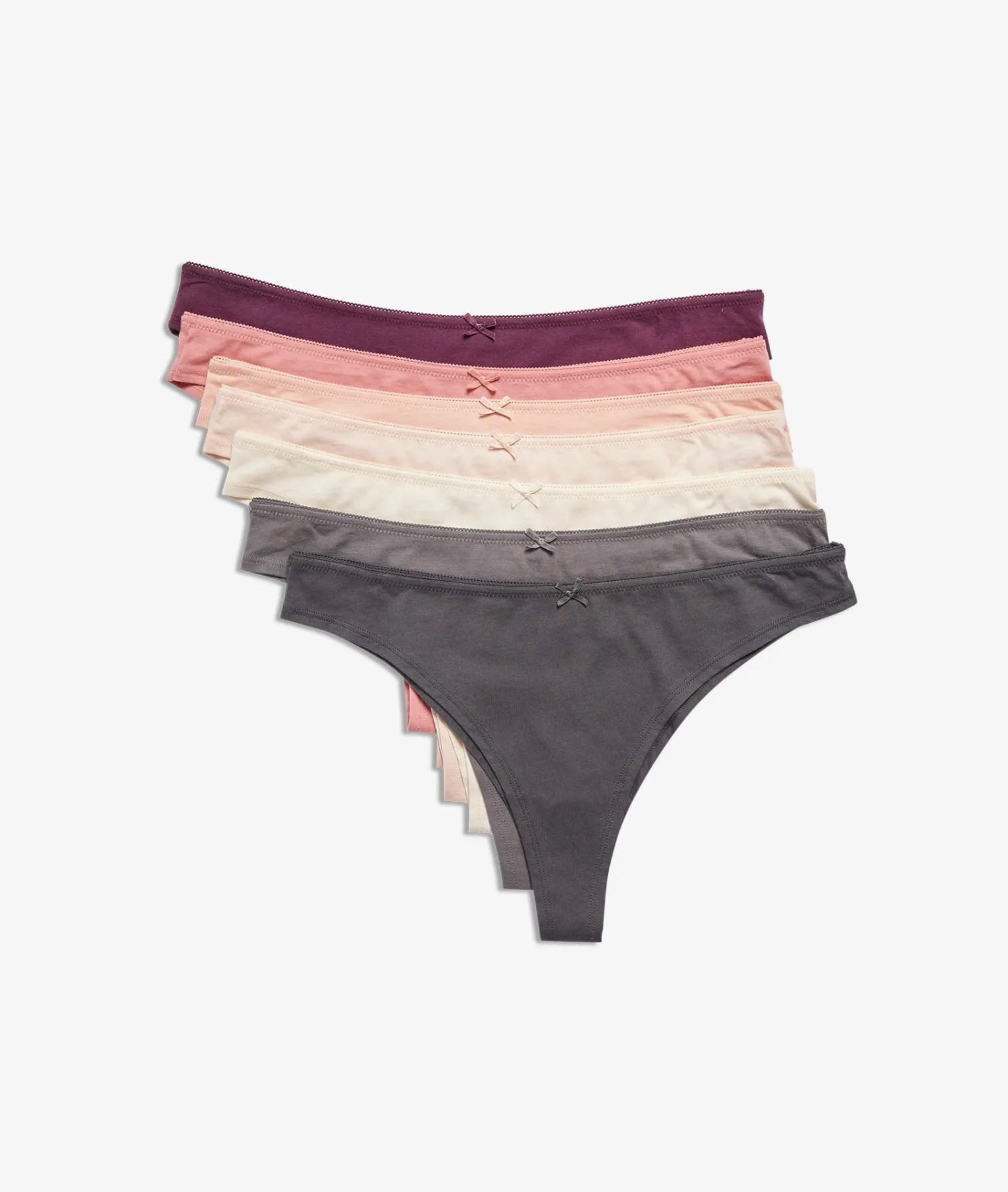 Etam Lot de 7 brésiliens en coton MULTICOLORE New