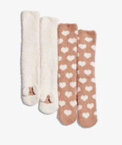 Etam Lot de 2 chaussettes antidérapentes ECRU Flash Sale
