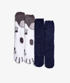 Etam Lot de 2 chaussettes antidérapentes ANTHRACITE Fashion