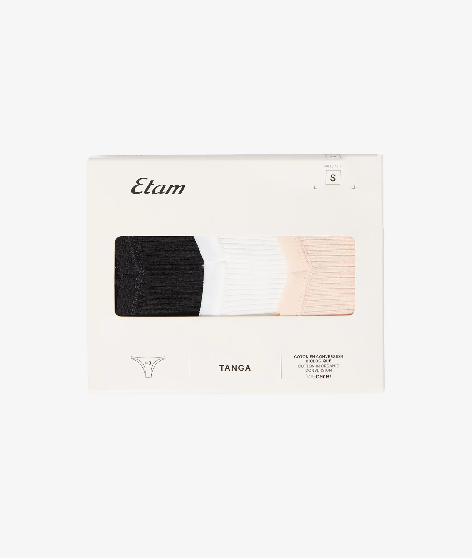 Etam Lot de 3 tangas en coton BLUSH Sale