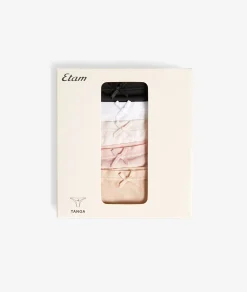 Etam Lot de 5 tangas en microfibre MULTICOLORE Flash Sale