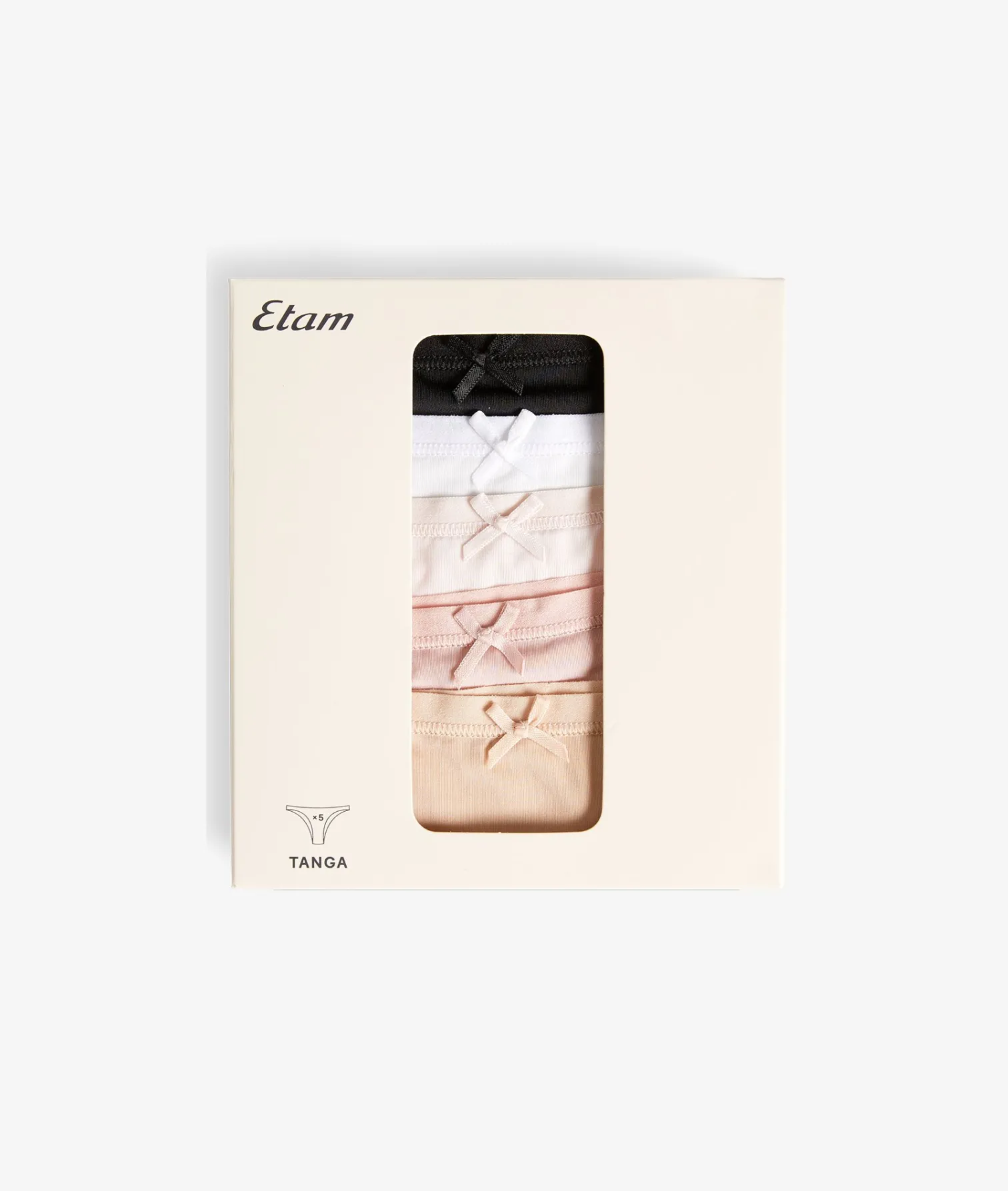 Etam Lot de 5 tangas en microfibre MULTICOLORE Flash Sale