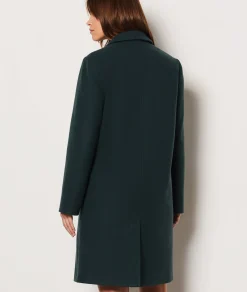 Etam Manteau long boutonné avec laine VERTSAPIN Cheap
