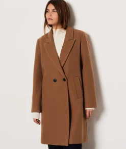 Etam Manteau long boutonné avec laine DUNE Outlet