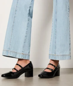 Etam Mary Jane shoes with leather heels BLACK Online
