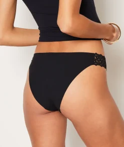 Etam Microfiber And Lace Bikini BLACK Outlet