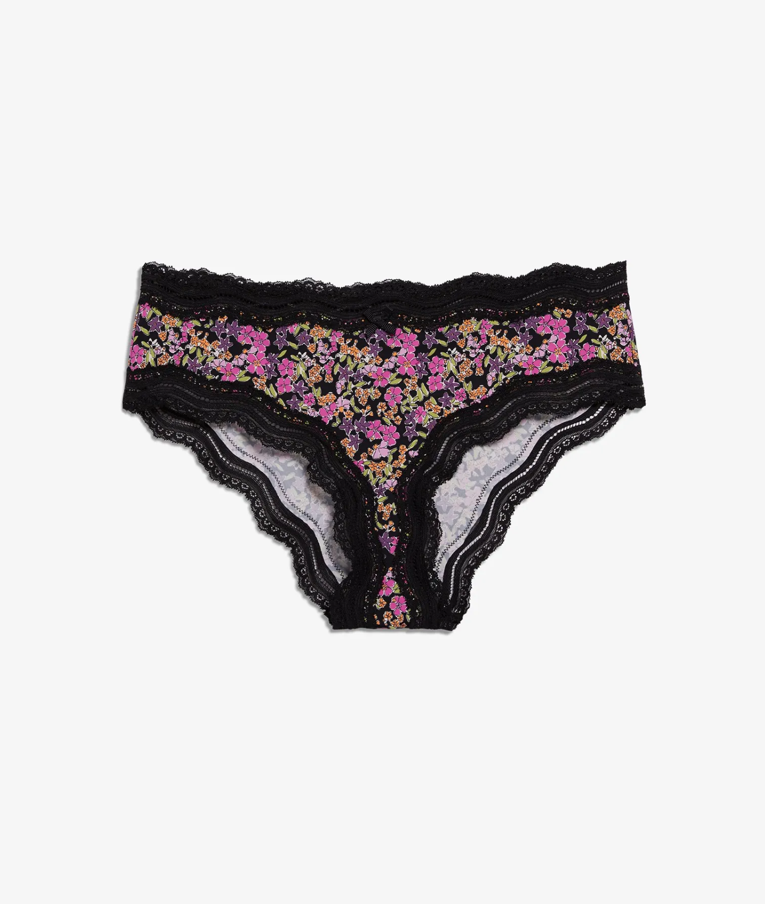 Etam Microfiber and Lace Boyshort IMPFDBLACK Outlet