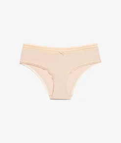 Etam Microfiber Boyshorts With Lace Details LINEN Clearance