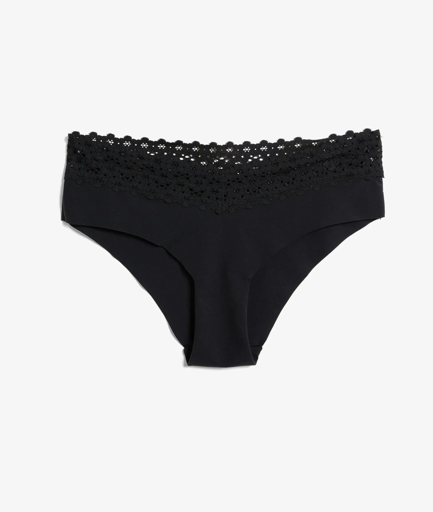 Etam Microfiber Hipsters With Lace Details BLACK Cheap