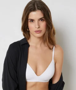 Etam Microfiber Lightly Lined Wireless Bra ECRU Outlet