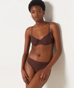 Etam Microfiber Thong CHOCOLATE Clearance
