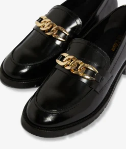 Etam Mocassin en cuir NOIR Fashion