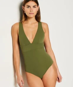 Etam One-Piece Swimsuit KAKI Flash Sale
