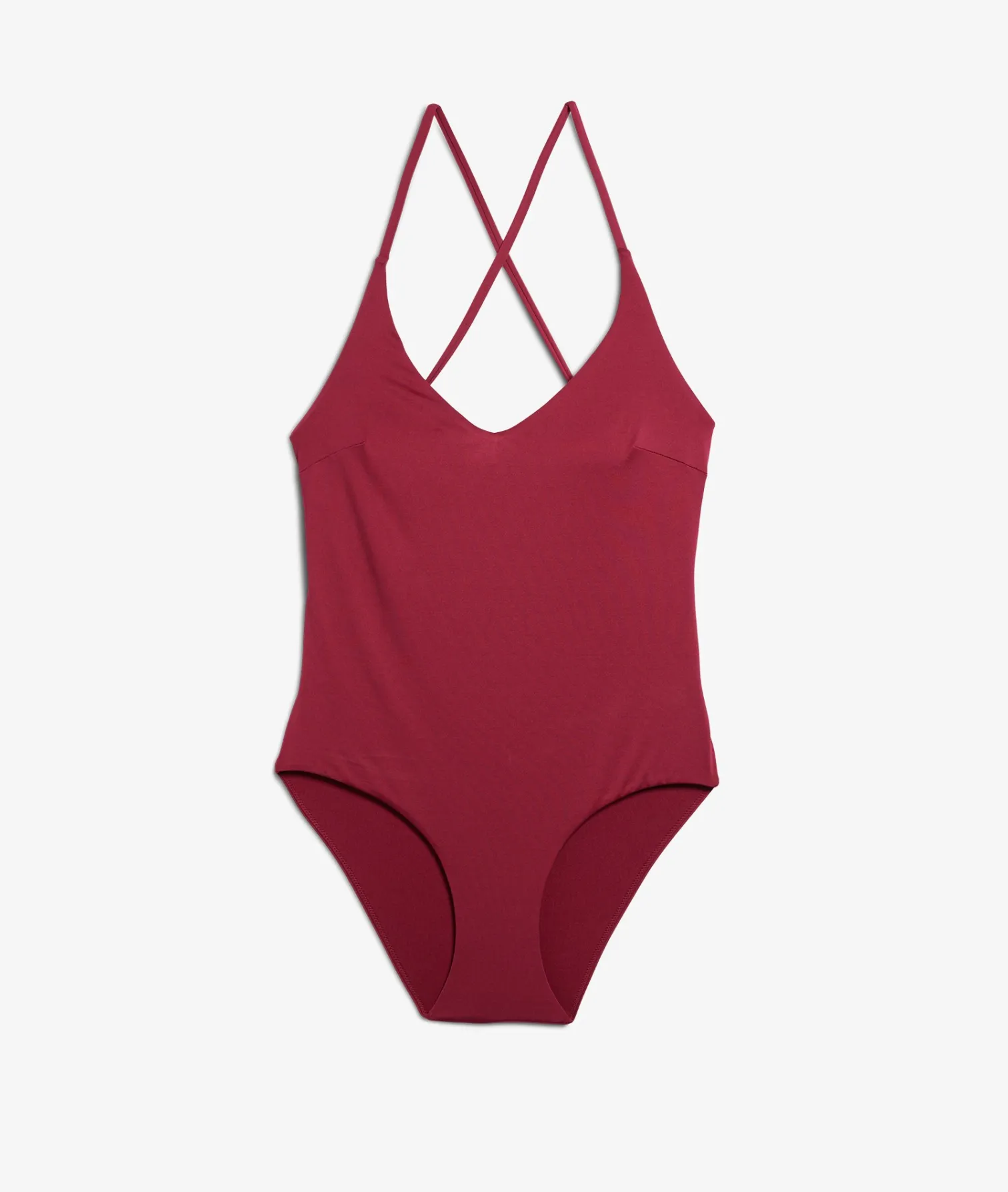 Etam One-Piece Swimsuit with Crossed Back GARNETBORDEAUX Best Sale