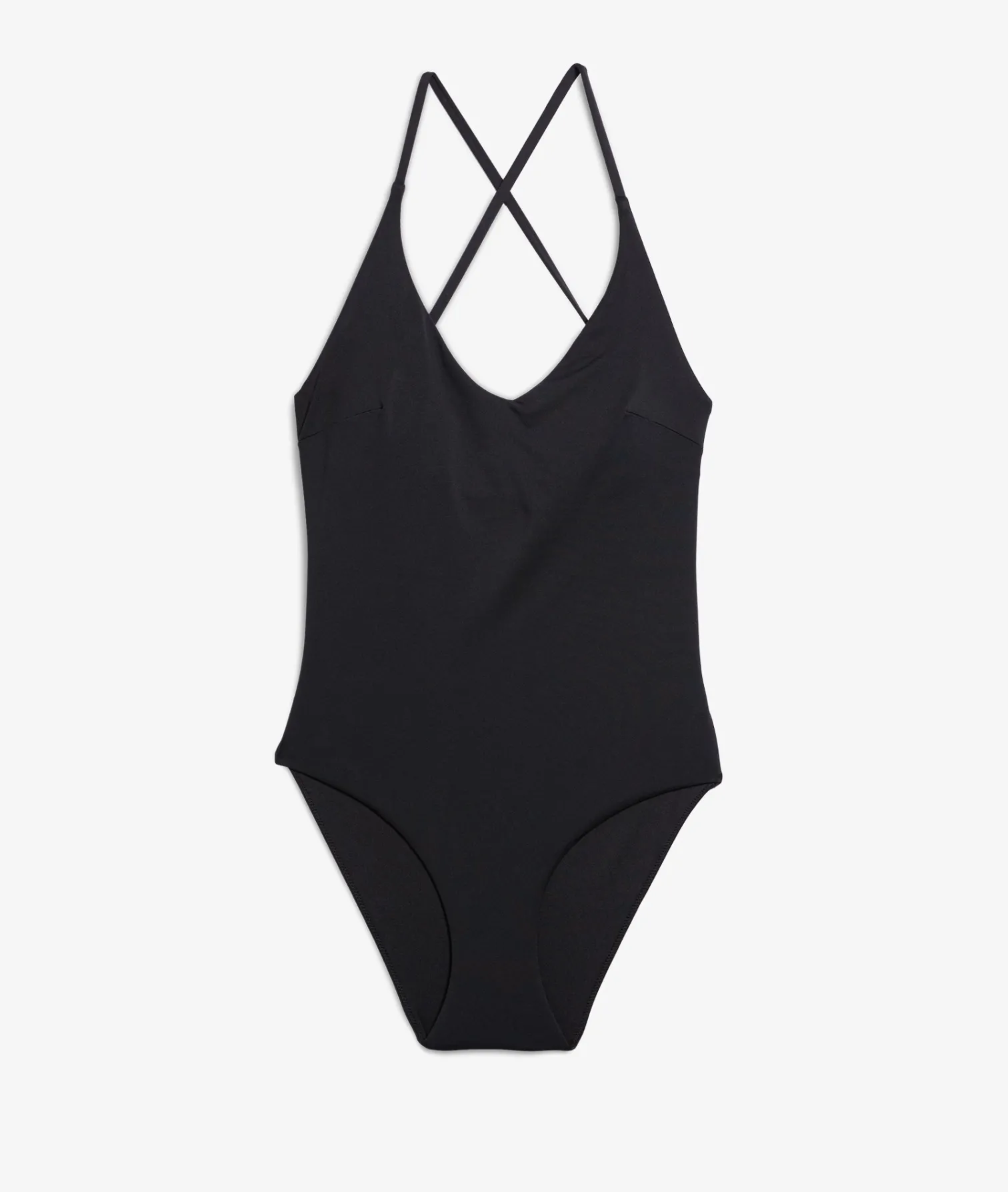 Etam One-Piece Swimsuit with Crossed Back BLACK Cheap