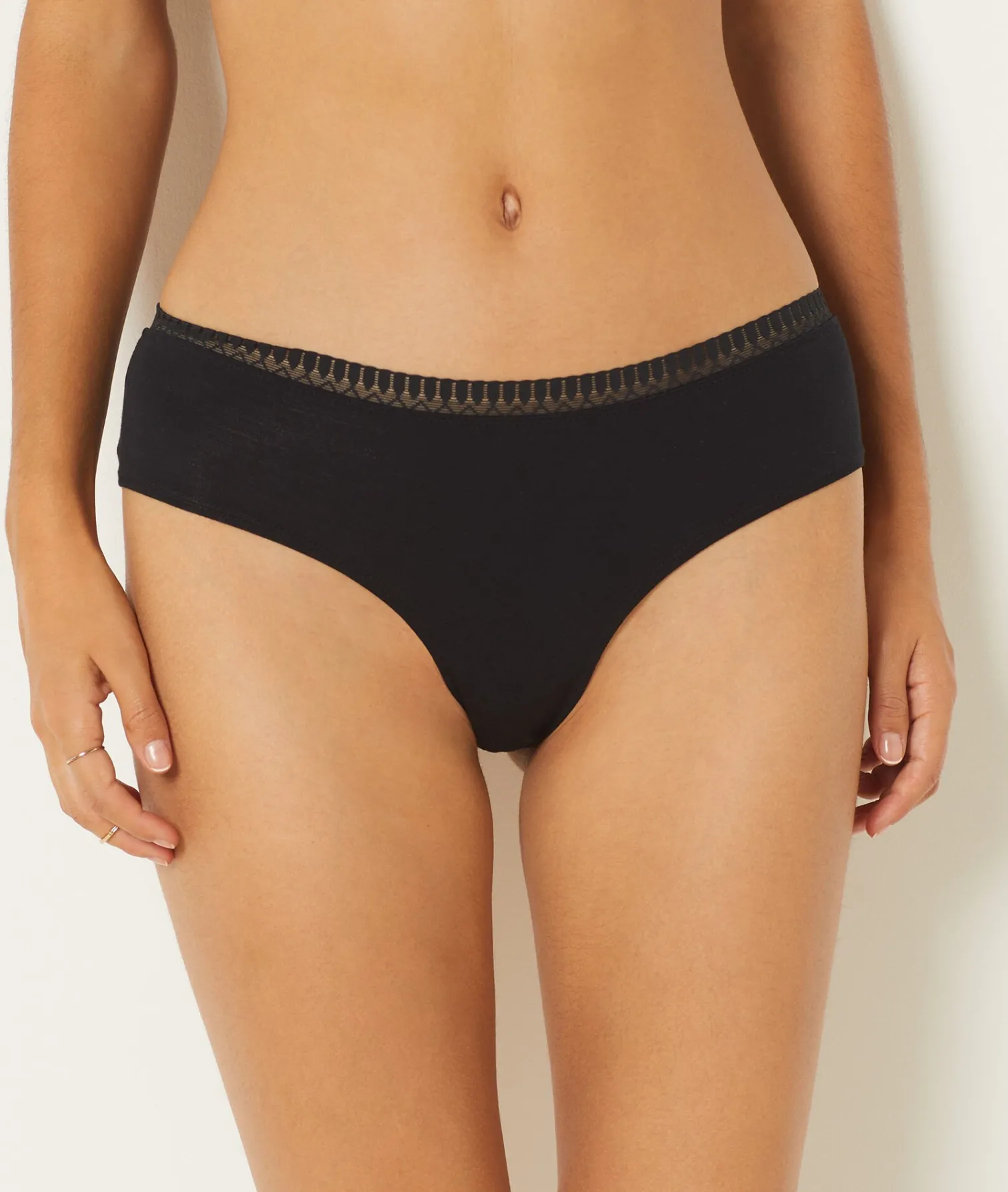 Etam Organic Cotton Boyshorts BLACK Shop