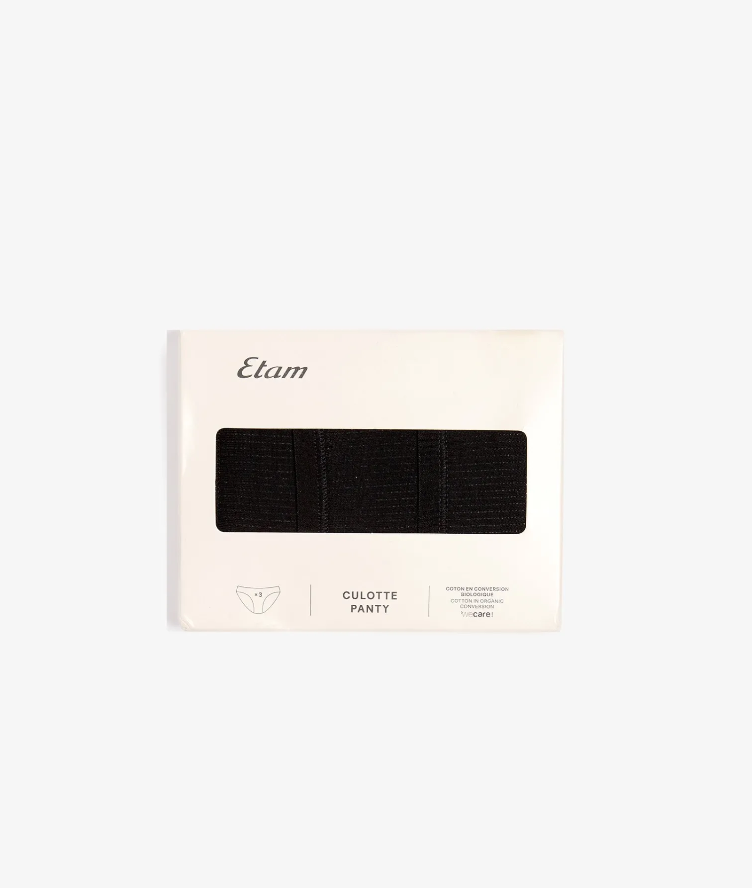 Etam 3-Pack of Cotton Briefs NOIR Flash Sale
