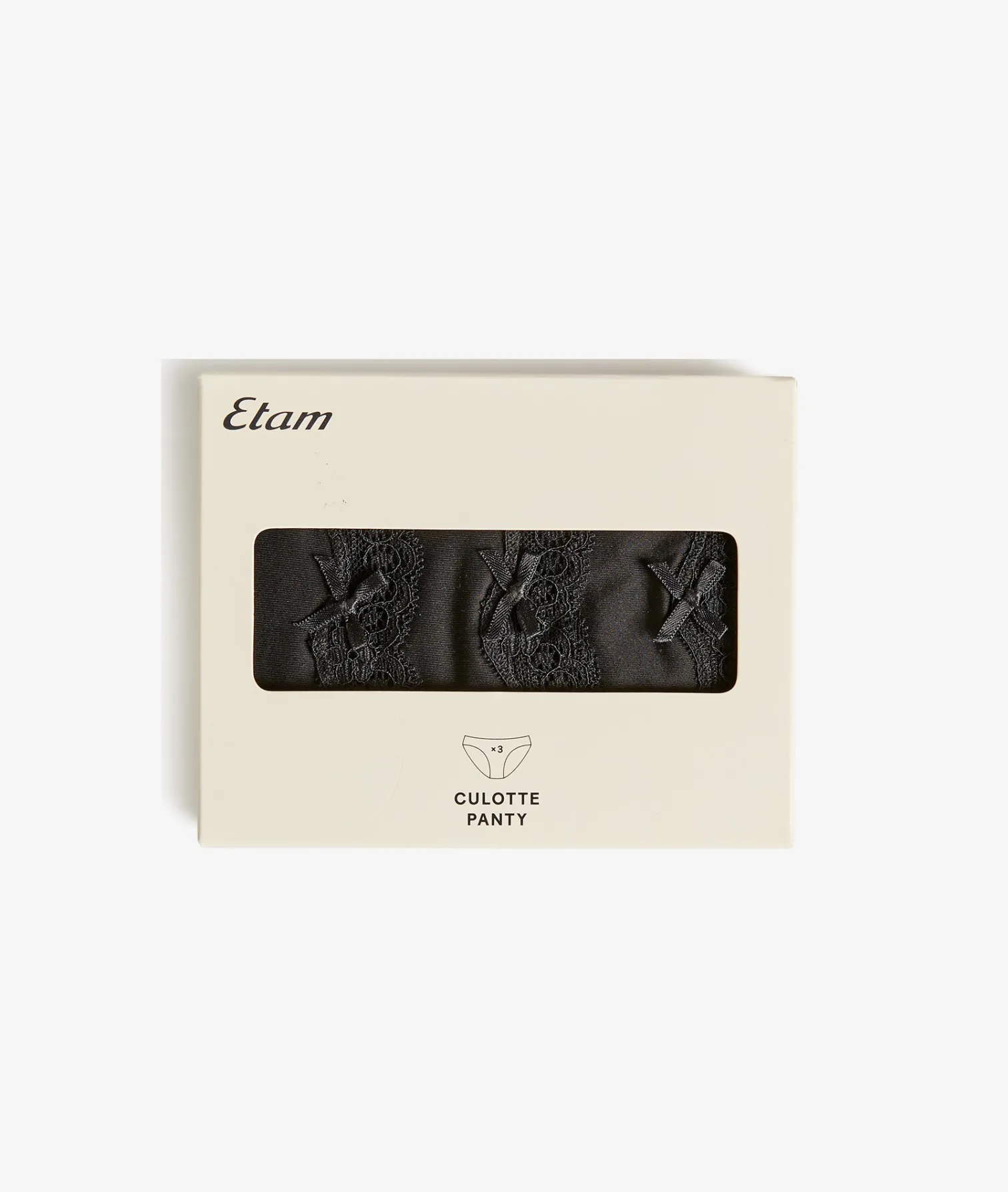 Etam 3-Pack of Microfiber and Lace Briefs NOIR Cheap
