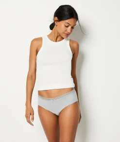 Etam 3-Pack of Organic Cotton & Lace Shorties MULTICOLORE Fashion