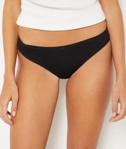 Etam 3-Pack of Organic Cotton Briefs BLACK Clearance