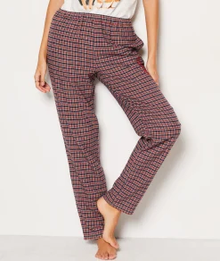 Etam Pantalon de pyjama à carreaux ROUGE Shop