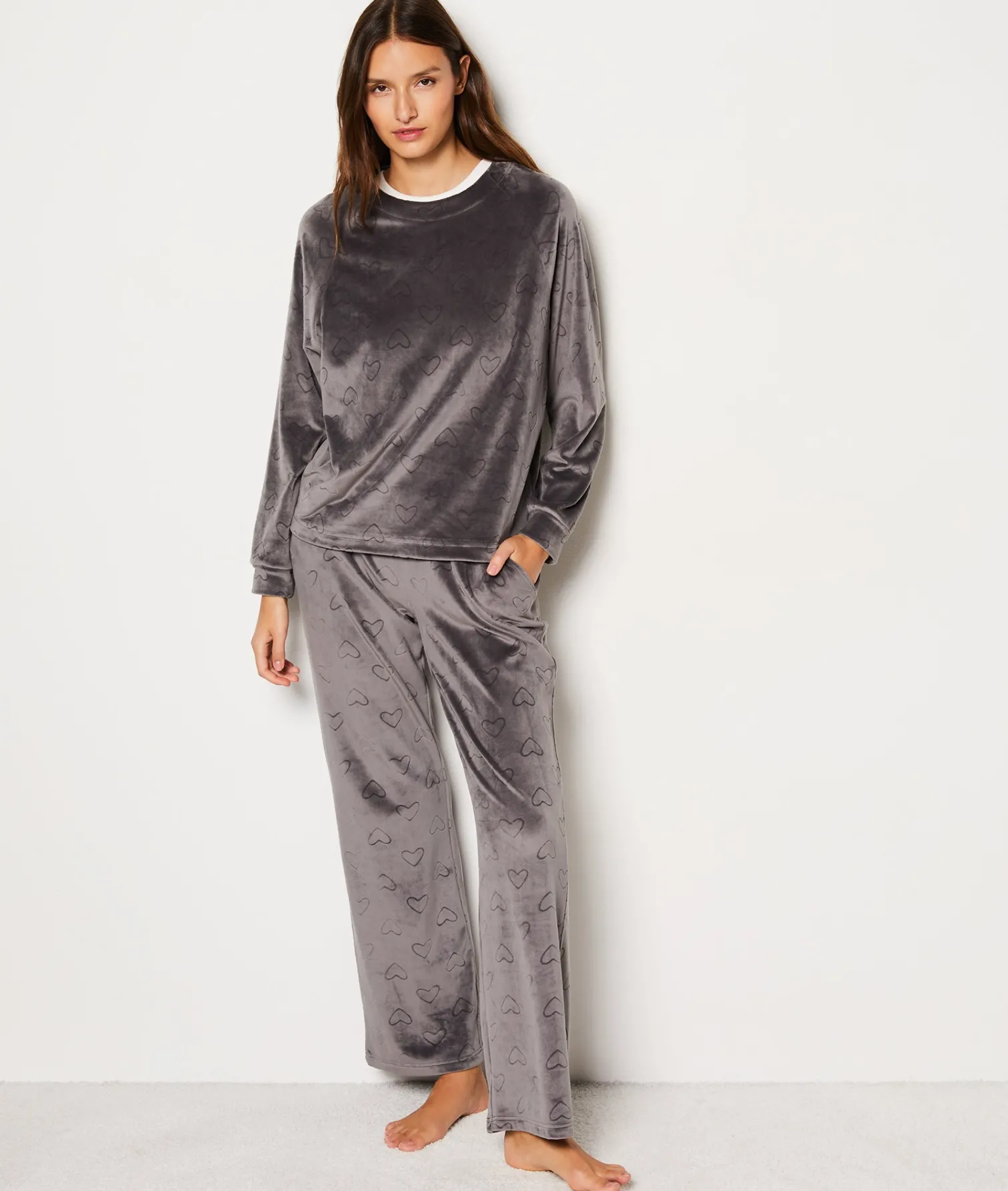 Etam Pantalon de pyjama à cœur GRIS Cheap