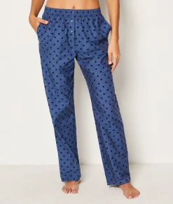 Etam Pantalon de pyjama à poids en coton BLEU Online