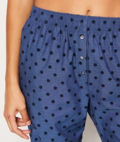 Etam Pantalon de pyjama à poids en coton BLEU Online