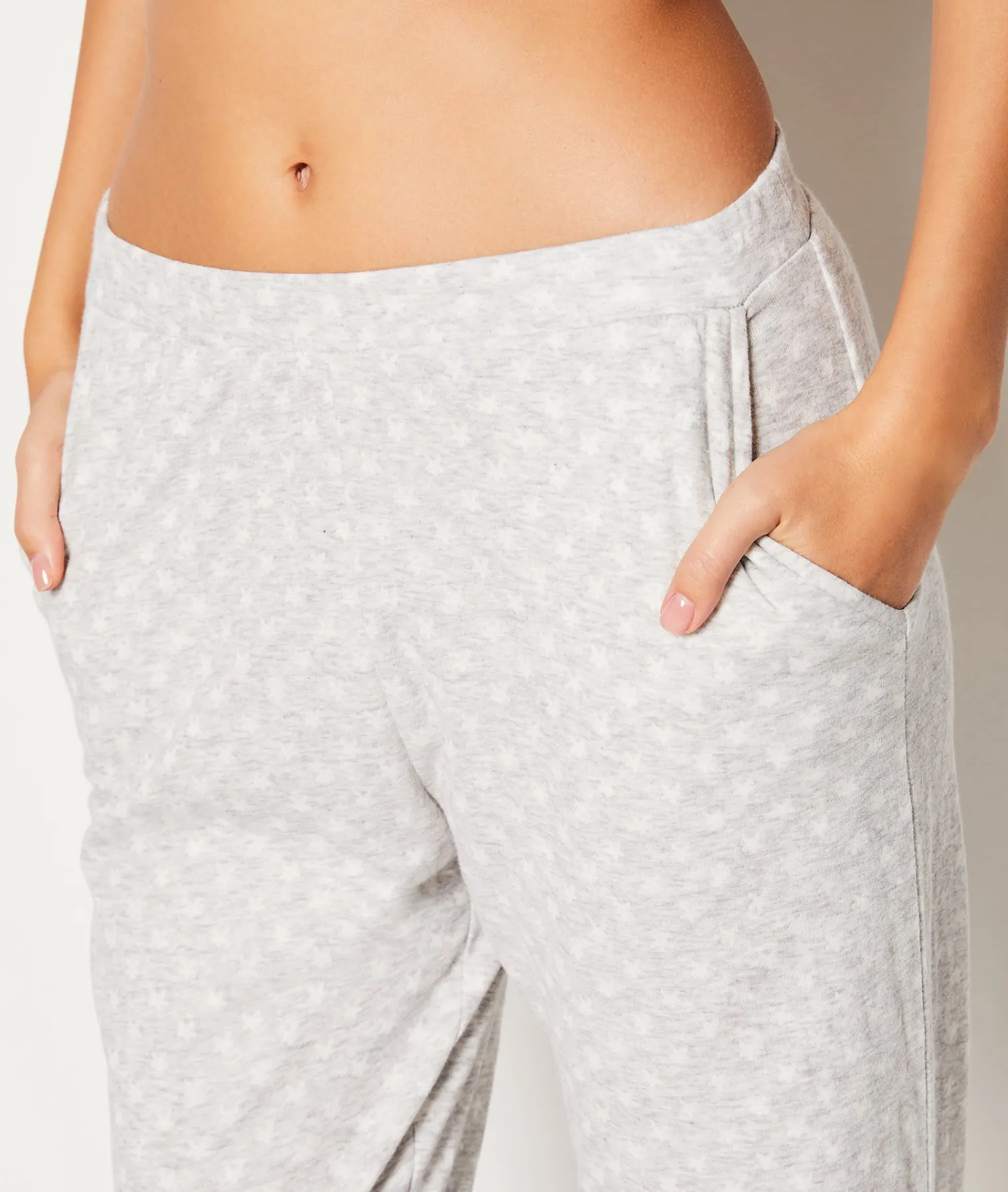 Etam Pantalon de pyjama en coton imprimé GRIS Best