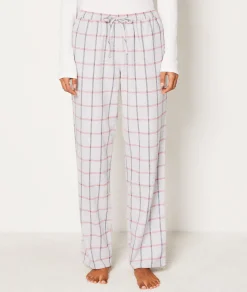 Etam Pantalon de pyjama en coton à carreaux GRIS Cheap