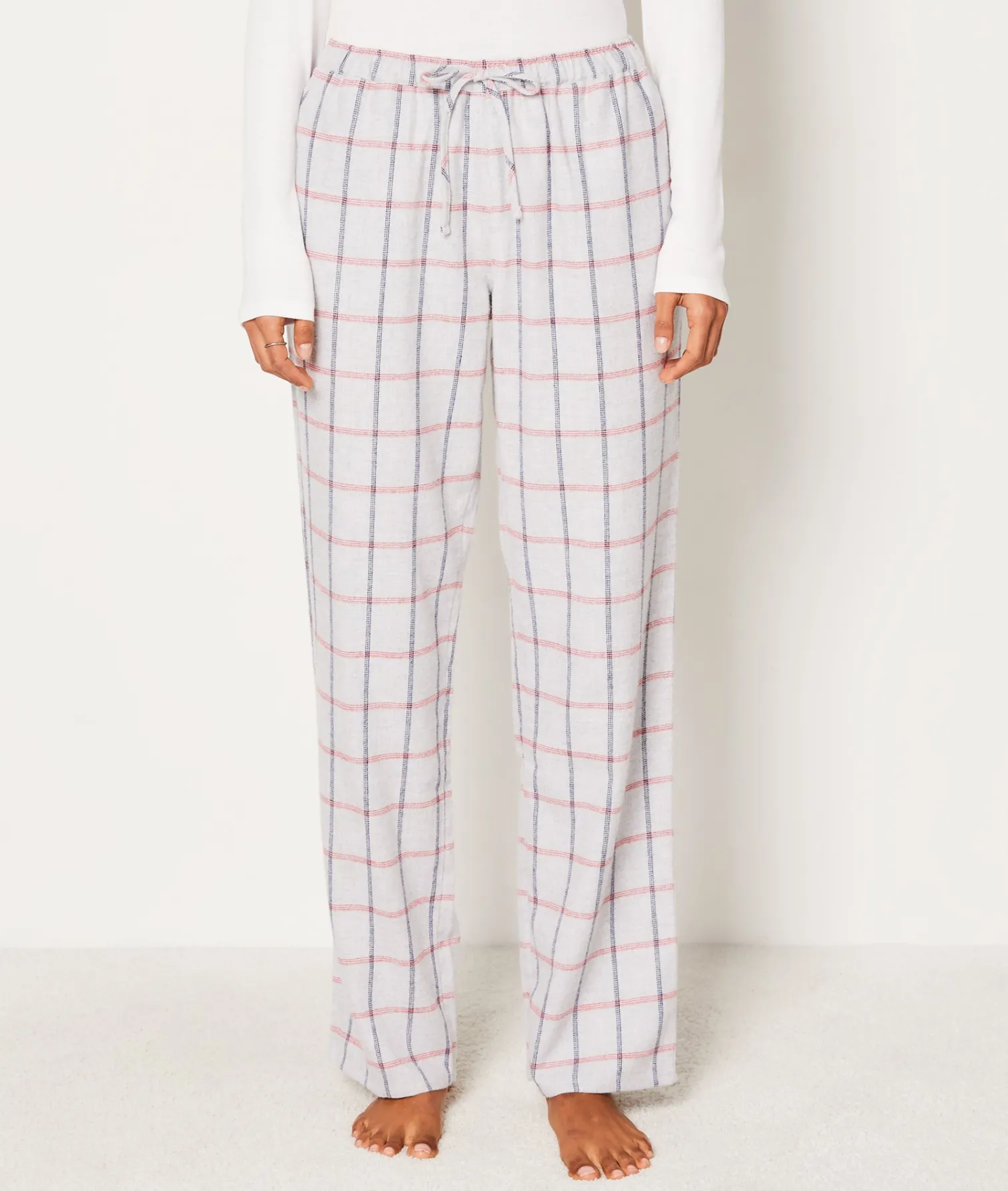 Etam Pantalon de pyjama en coton à carreaux GRIS Cheap
