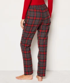 Etam Pantalon de pyjama en coton à carreaux GRIS Shop