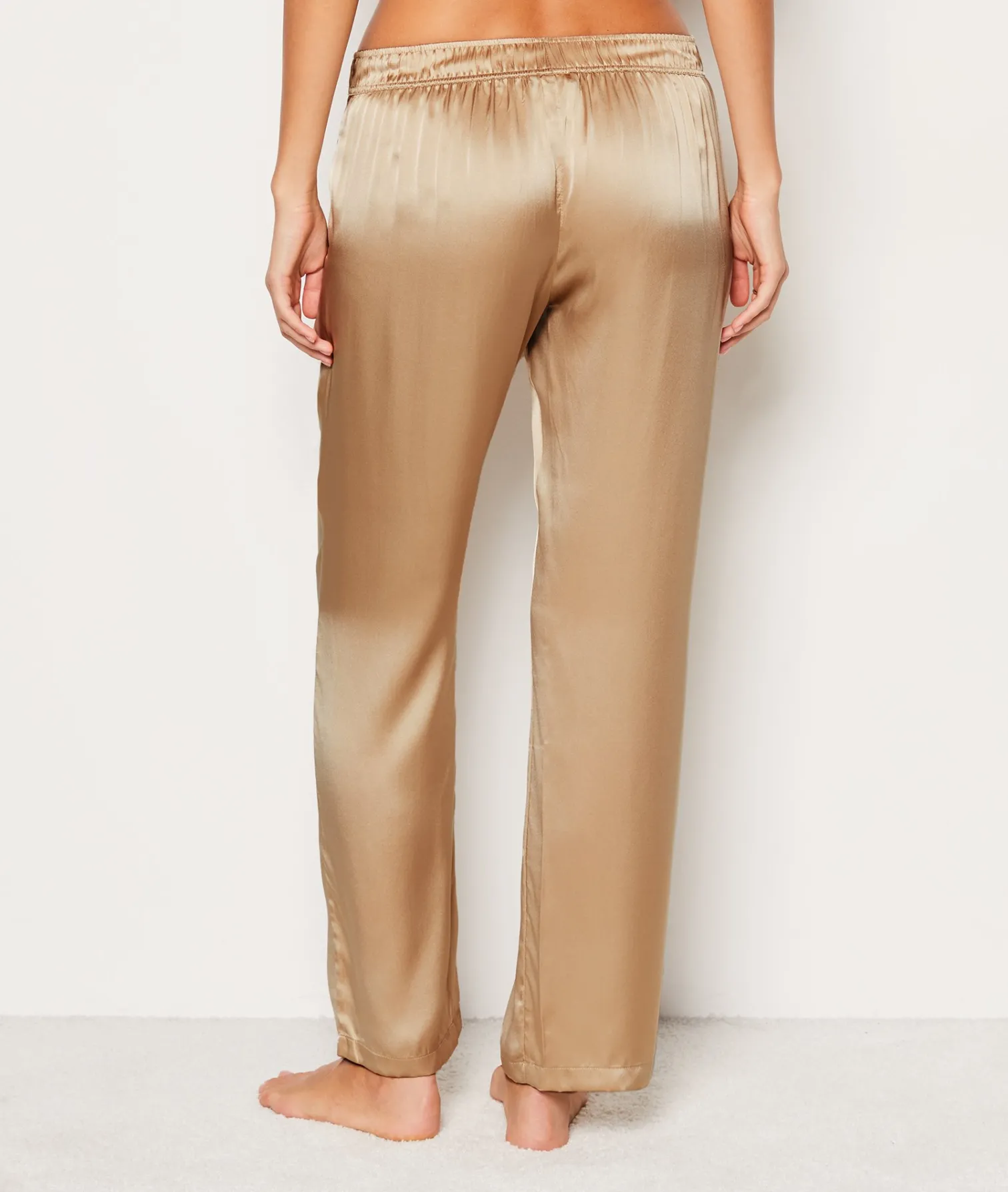Etam Pantalon de pyjama en soie SAUMONPECHE Sale
