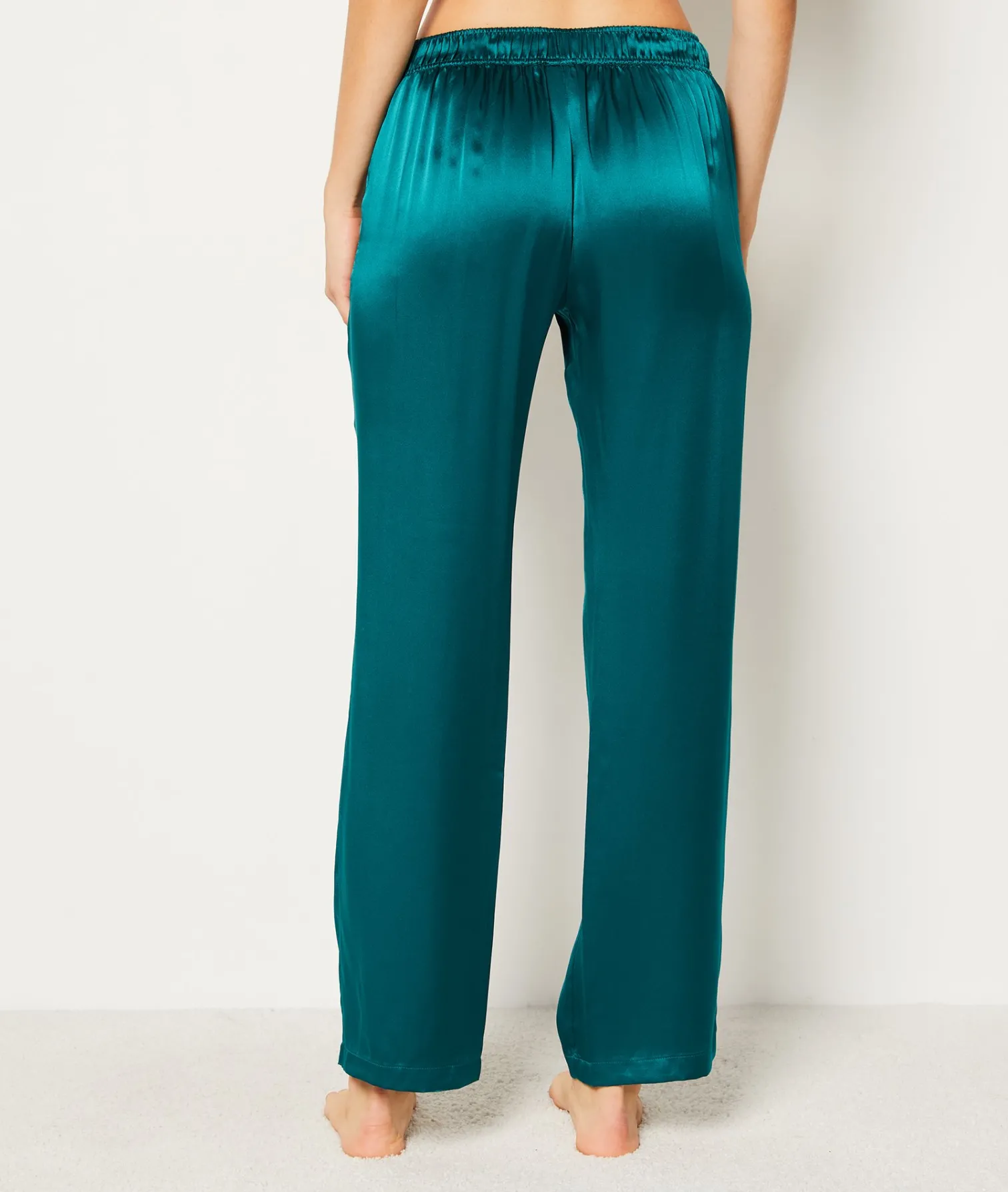 Etam Pantalon de pyjama en soie EMERAUDE Flash Sale