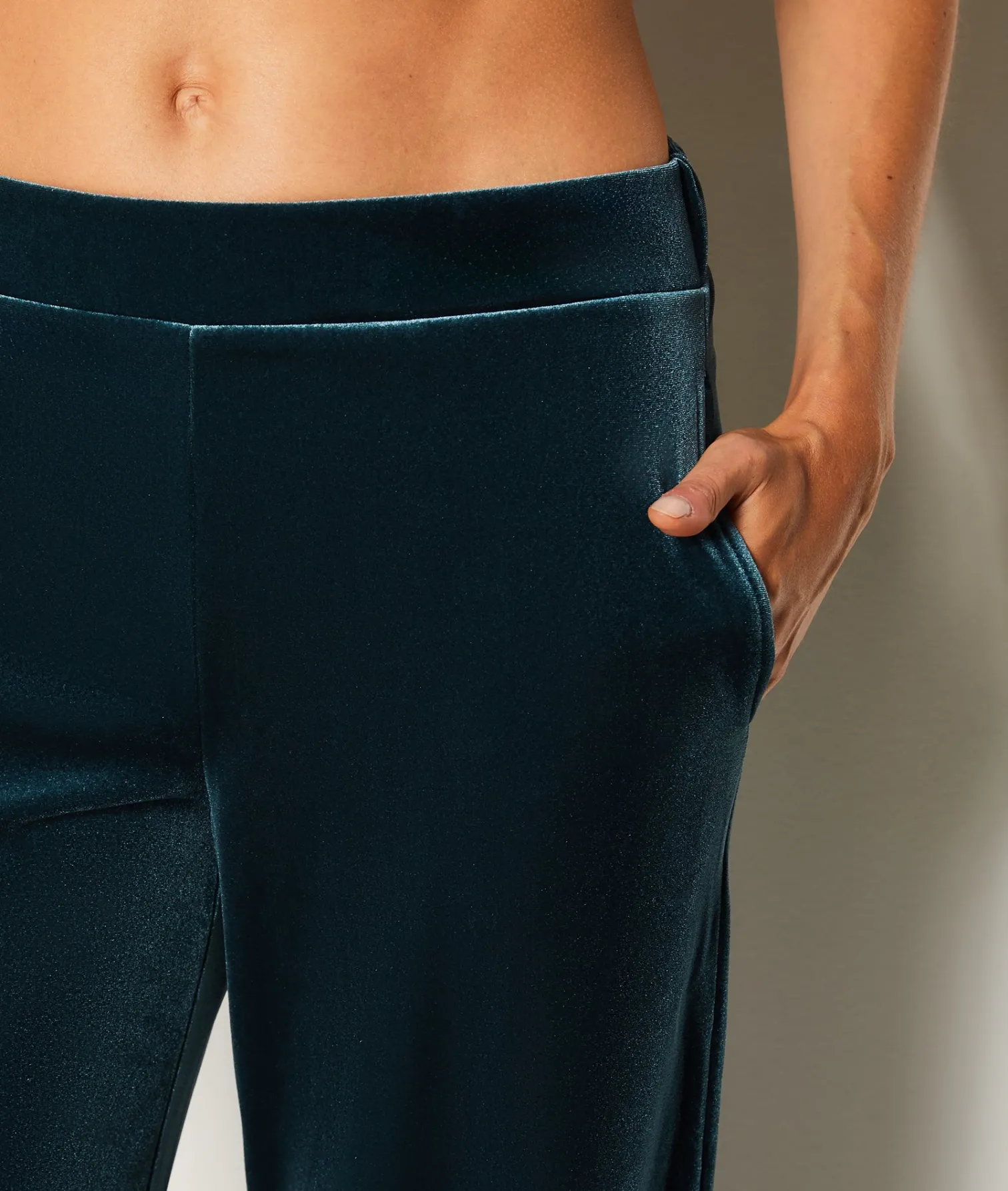 Etam Pantalon de pyjama en velours VERT New