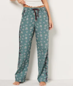 Etam Pantalon de pyjama imprimé fleuri IMPFONDVERT Outlet