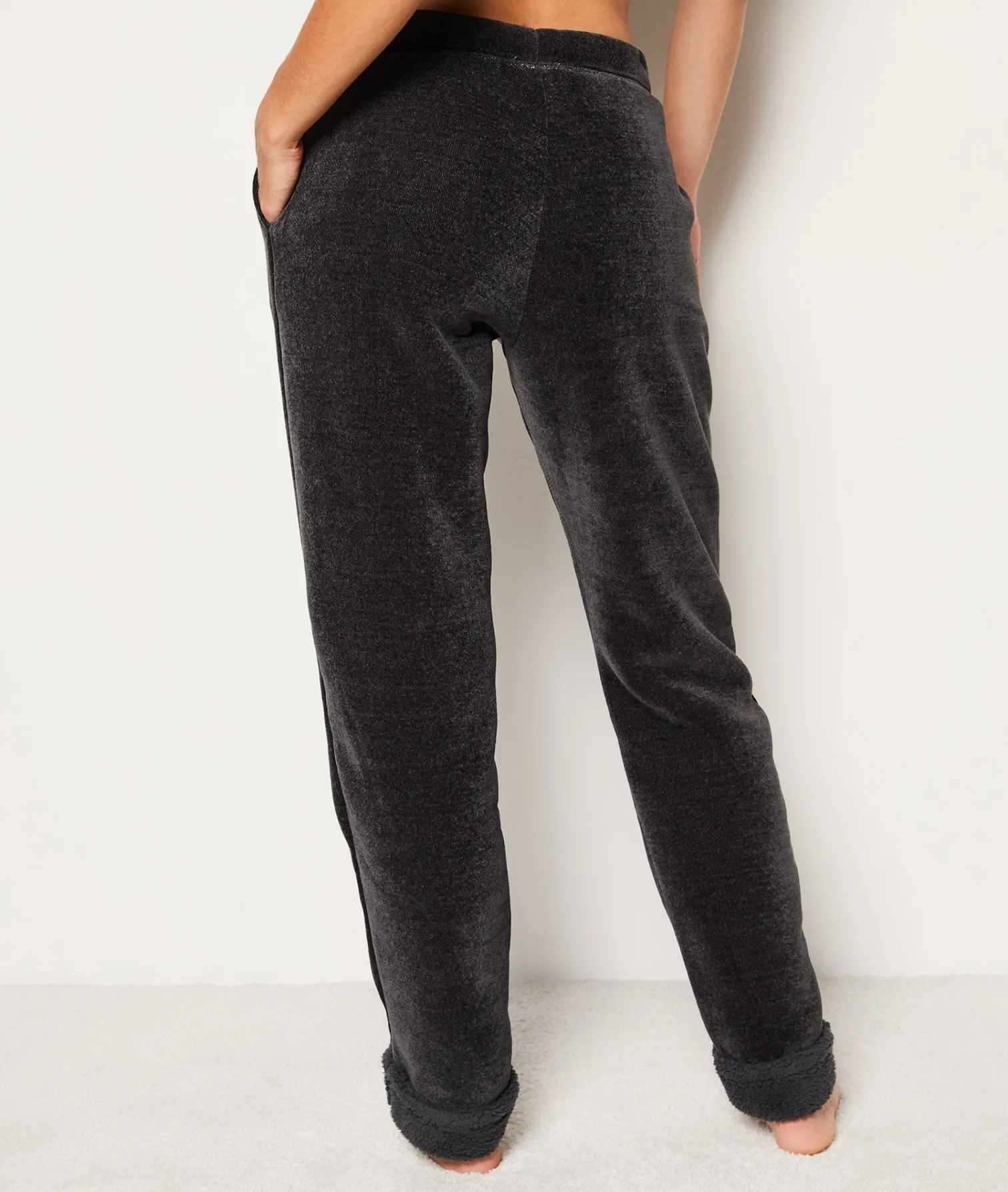Etam Pantalon de pyjama large NOIR Fashion
