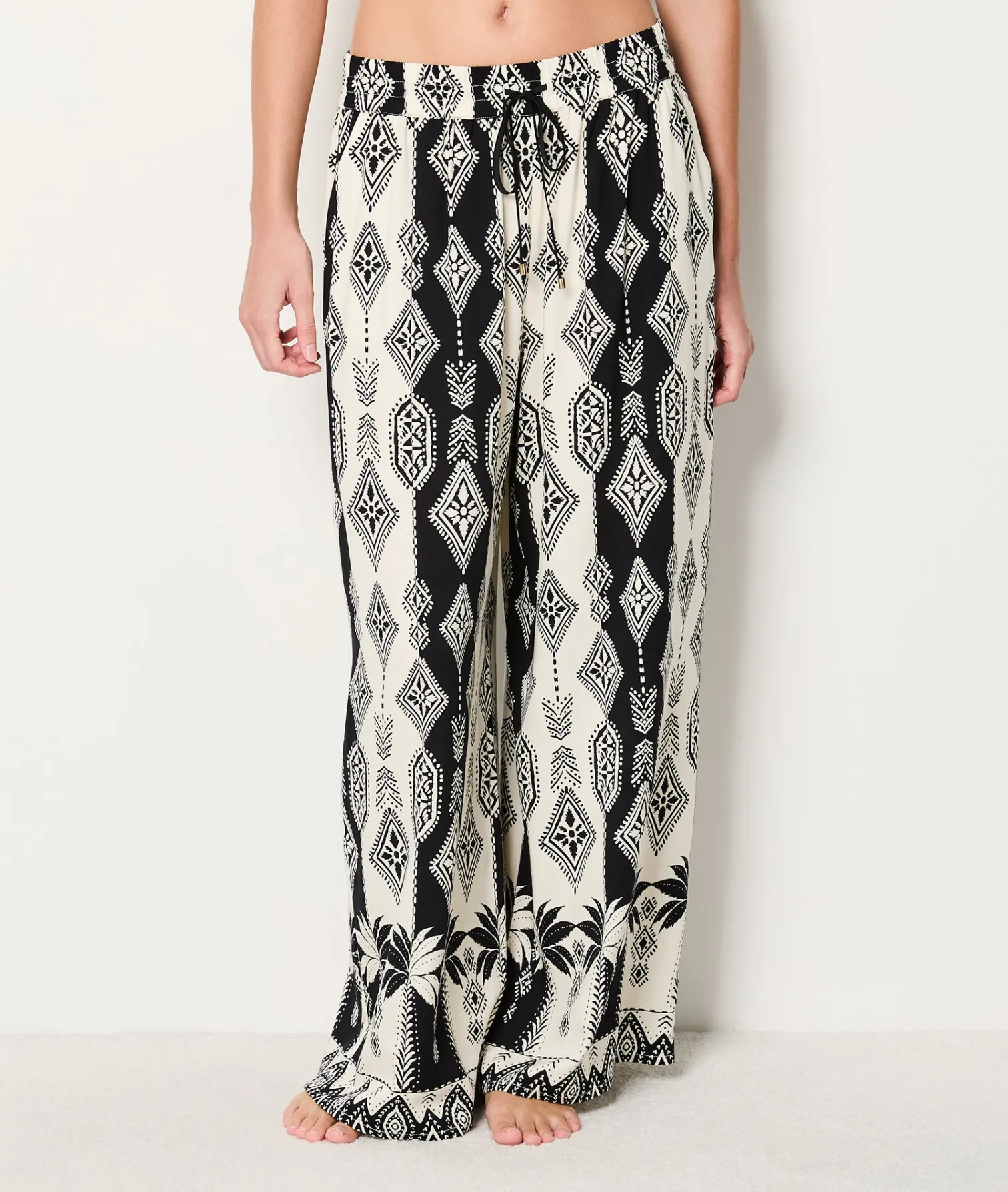 Etam Pantalon de pyjama large avec motifs IMPFDECRU Flash Sale