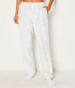 Etam Pantalon de pyjama polaire à cœurs GRIS Outlet
