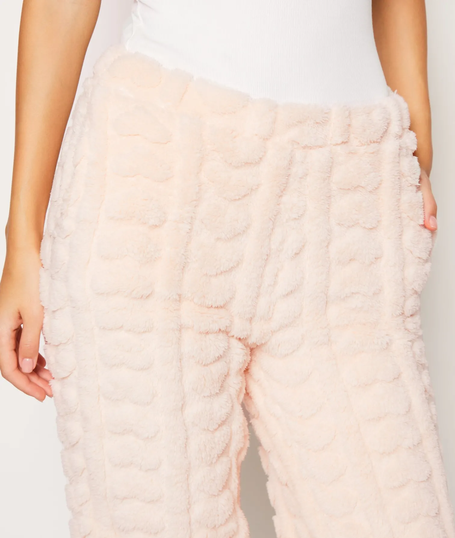 Etam Pantalon de pyjama polaire ROSEPOUDRE New