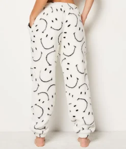 Etam Pantalon de pyjama polaire Smiley®ORIGINALS ECRU Outlet