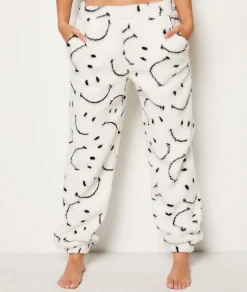 Etam Pantalon de pyjama polaire Smiley®ORIGINALS ECRU Outlet