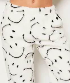Etam Pantalon de pyjama polaire Smiley®ORIGINALS ECRU Outlet