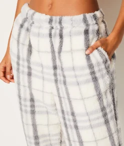 Etam Pantalon de pyjama polaire à carreaux GRIS Store
